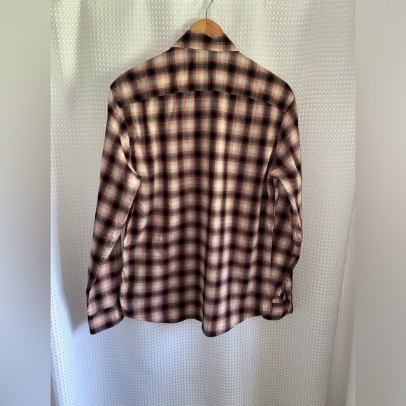 2/49$ Men’s Vintage Wrangler plaid long sleeves flannel shirt‎ Sz medium - Picture 8 of 9